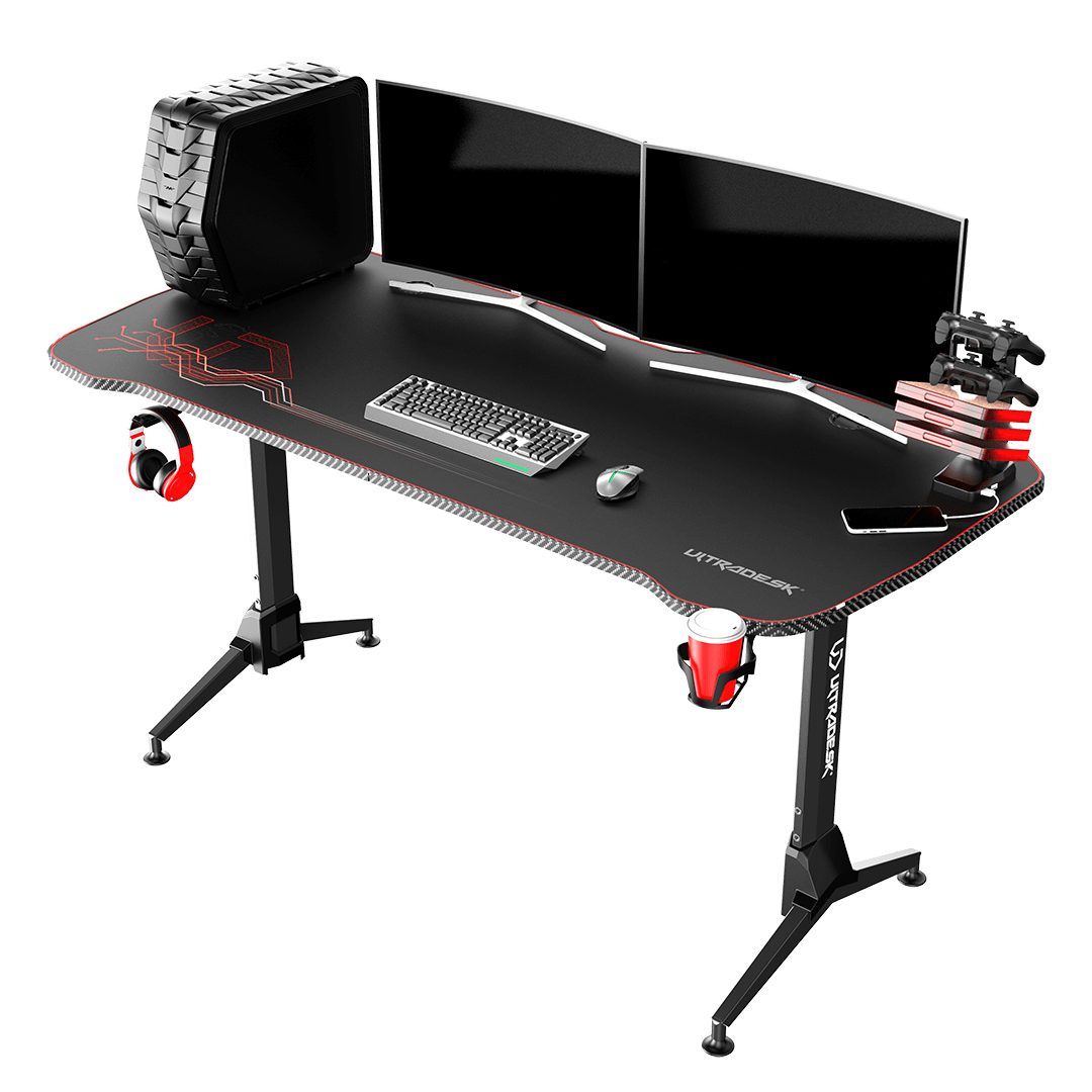 Ultimate Setup Bureau Gaming 160 cm Table Gaming réglable en