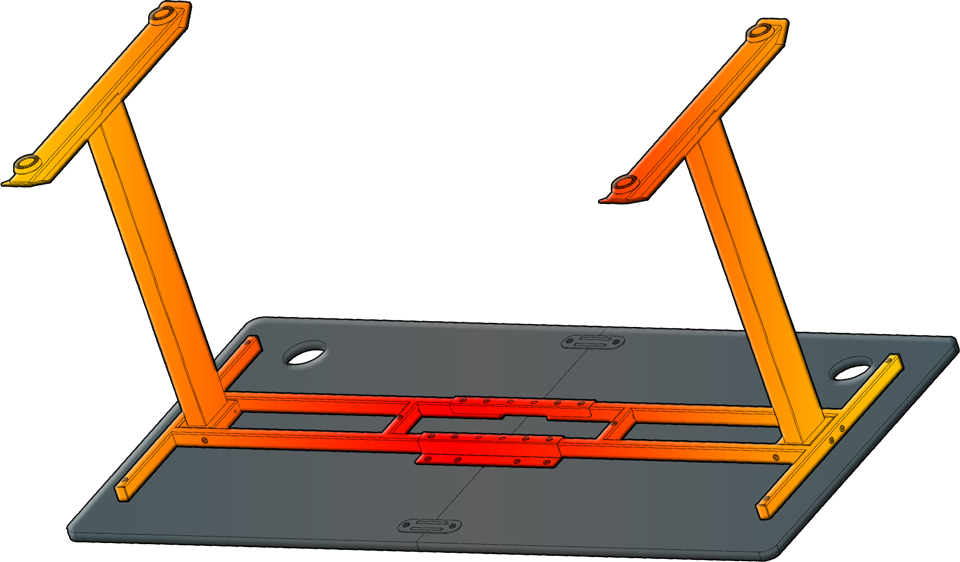 Ultradesk MOMENTUM - Large computer desk with XXL mouse pad