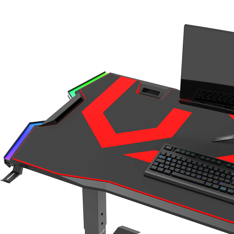 Ultradesk FORCE - Gaming desk, LED RGB Prismatic, Height adjustment