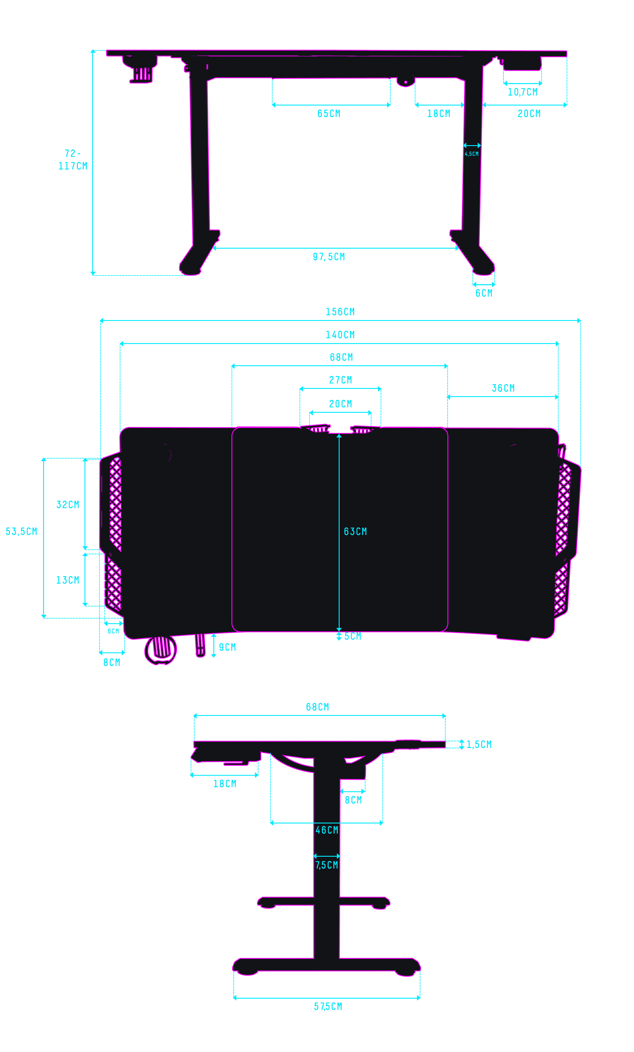 Ultradesk LEVEL LED RGB - ULTRADESK