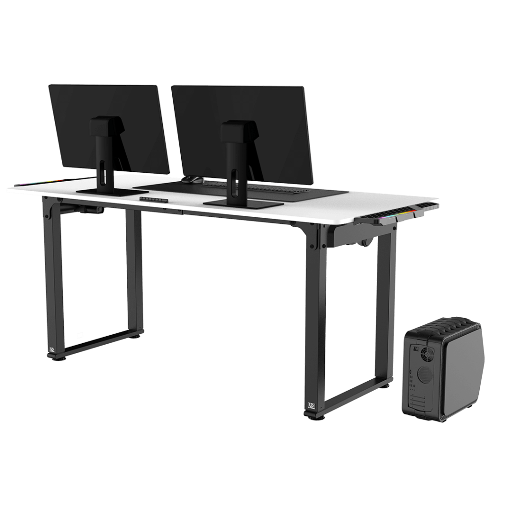 Ultradesk UPLIFT LED RGB - Computer desk with height adjustment