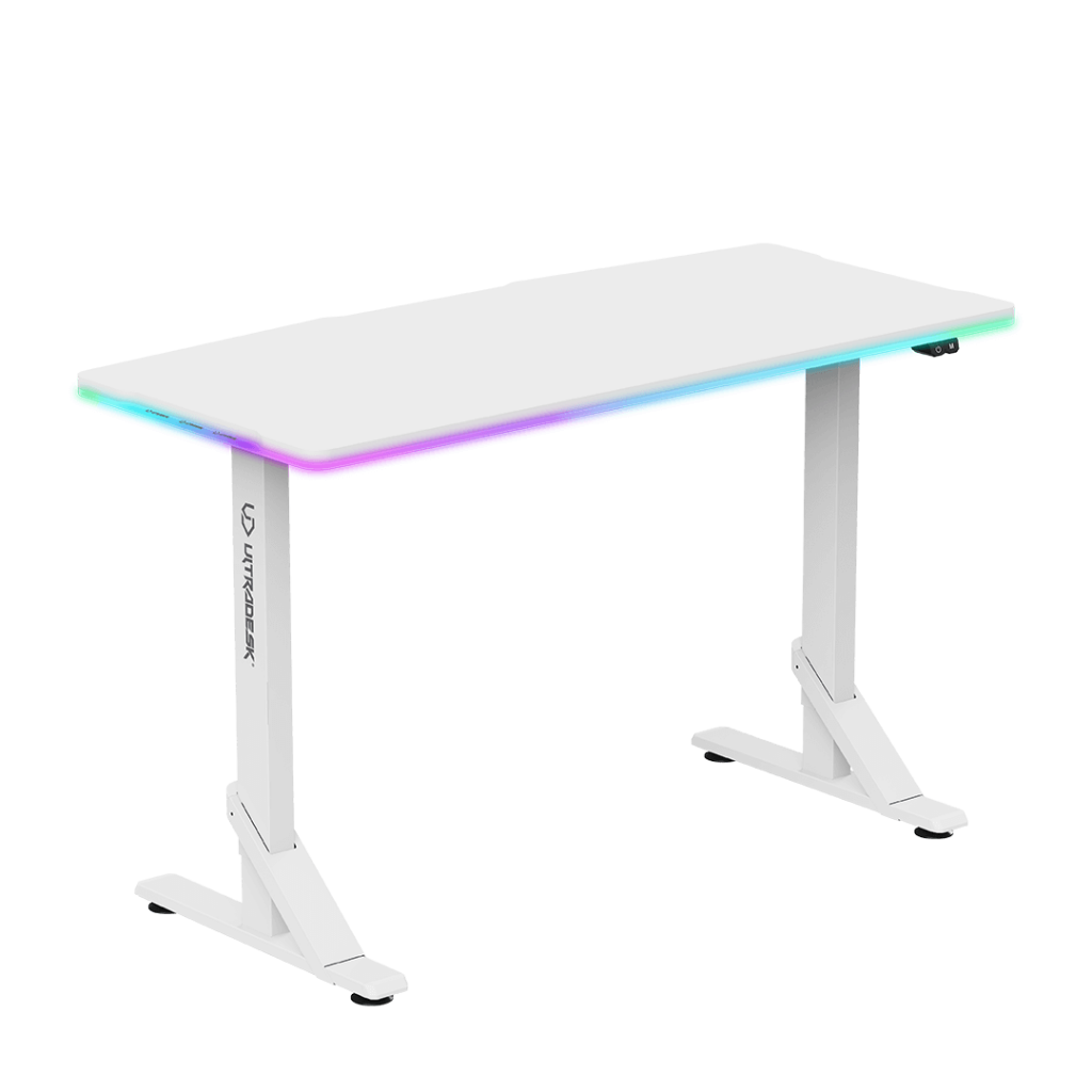 Ultradesk IRON - Innovative computer desk with LED RGB Prismatic
