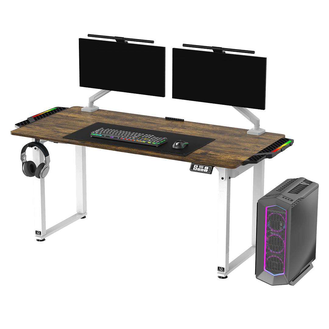 Ultradesk UPLIFT WHITE LED RGB Brown