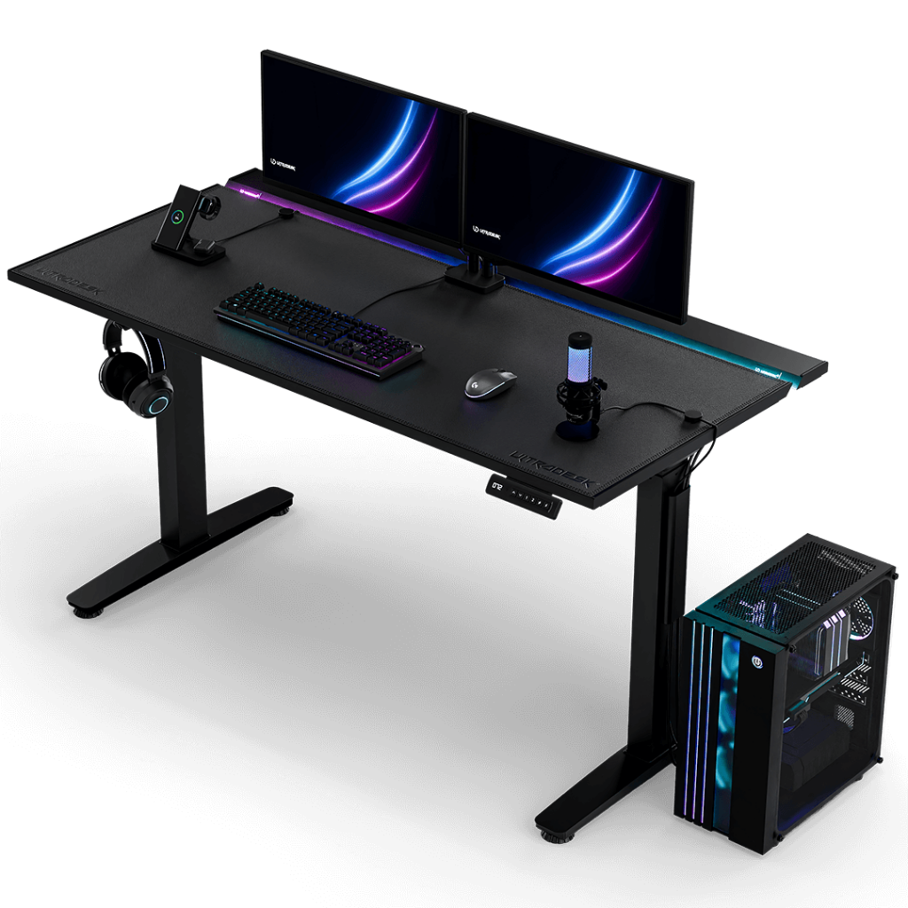 Ultradesk VORTEX - Top gaming desk with expanded features