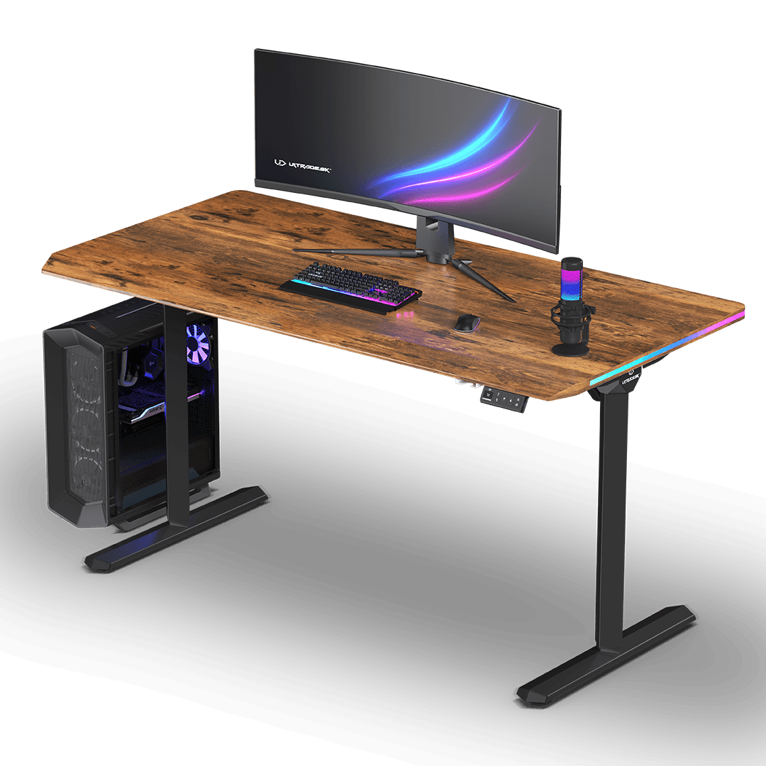 Ultradesk QUEST BLACK Brown