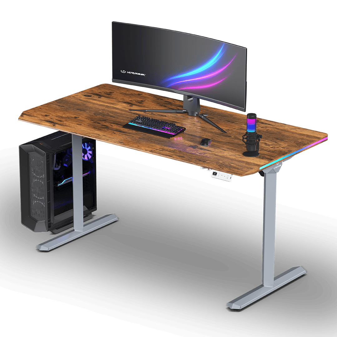 Ultradesk QUEST GREY Brown